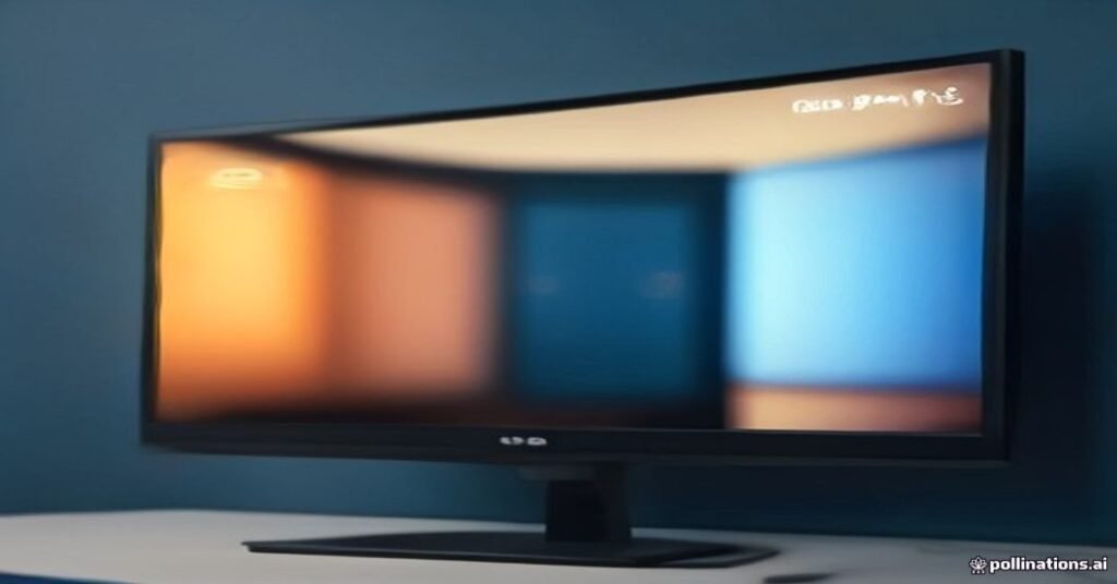 Cabo de rede Ethernet conectado na entrada traseira de uma Smart TV LG com iluminação contrastante.